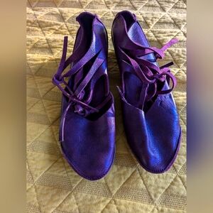 Trippen leather tie burgundy tie platform size 41